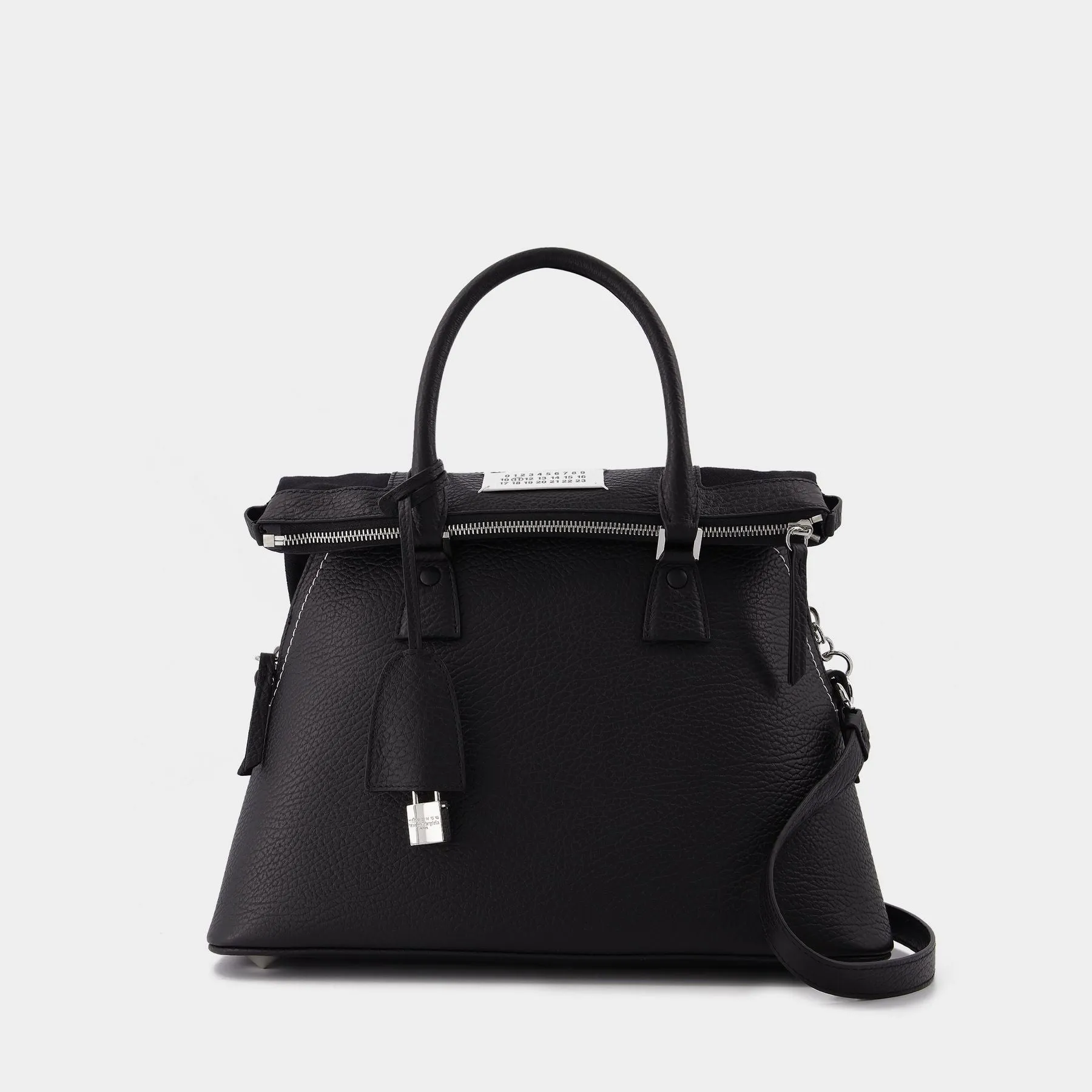 Maison Margiela  5Ac Medium Bag in Black Leather