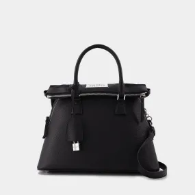 Maison Margiela  5Ac Medium Bag in Black Leather