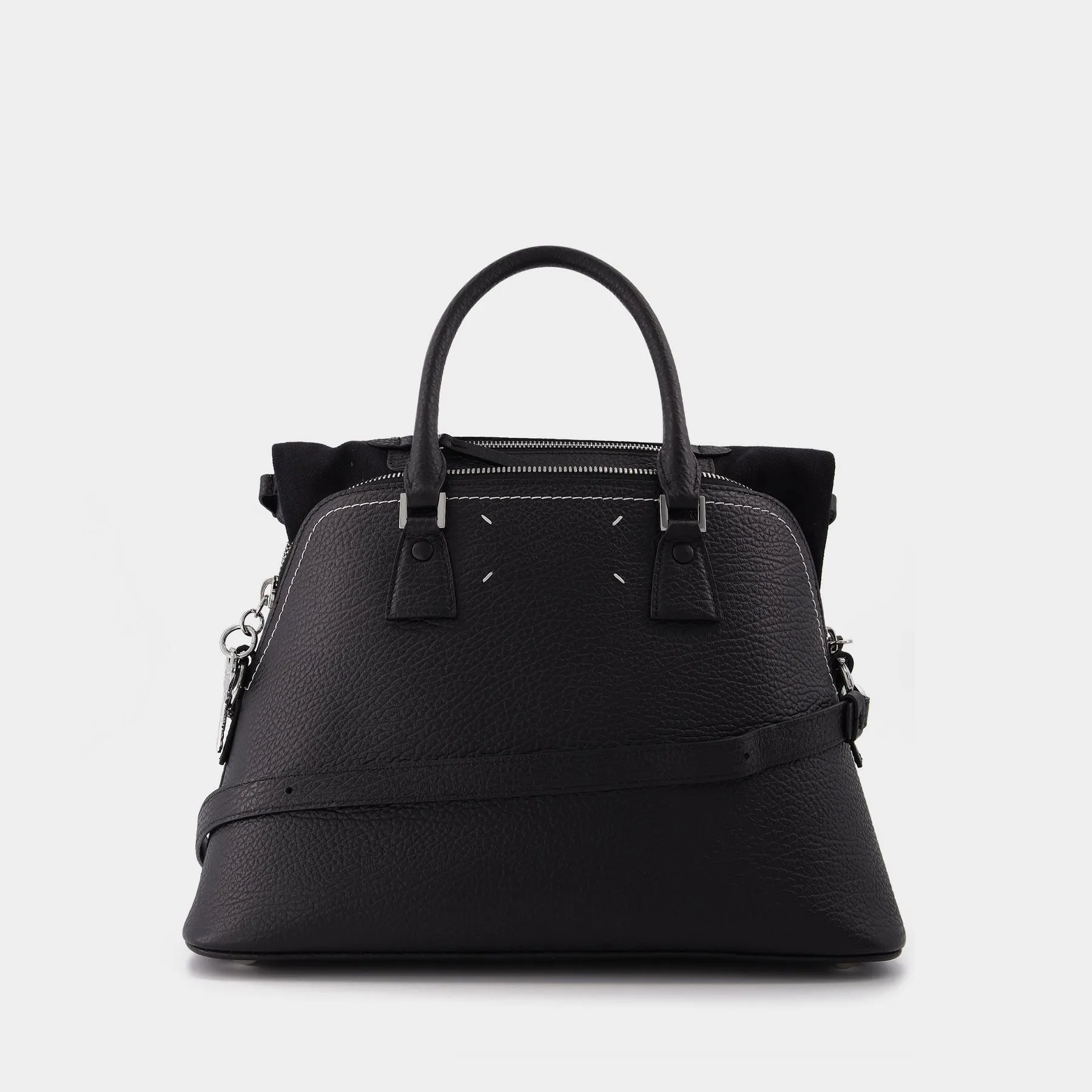 Maison Margiela  5Ac Medium Bag in Black Leather