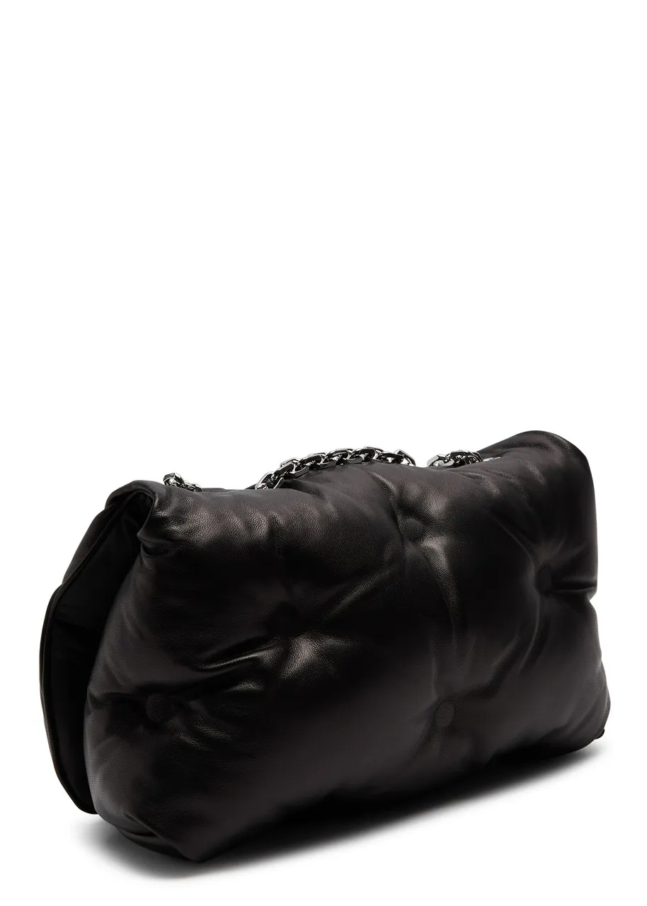 MAISON MARGIELA Glam Slam Flap medium padded leather shoulder bag -                         -                     -             