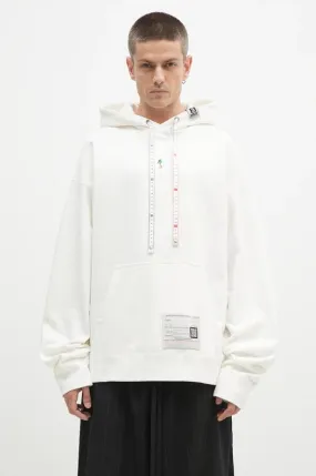 Maison MIHARA YASUHIRO cotton sweatshirt Duck Embroidery men's white color hooded with an application A13HD651