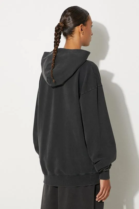 Martine Rose cotton sweatshirt Classic black color hooded with a print 602JS01002C