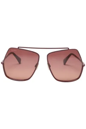 MAX MARA Square metal sunglasses -                         -                     -                