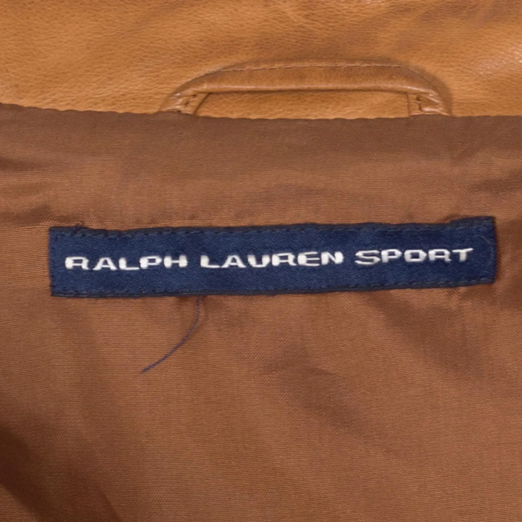 Medium 90s Ralph Lauren Sport Caramel Brown Leather Vest