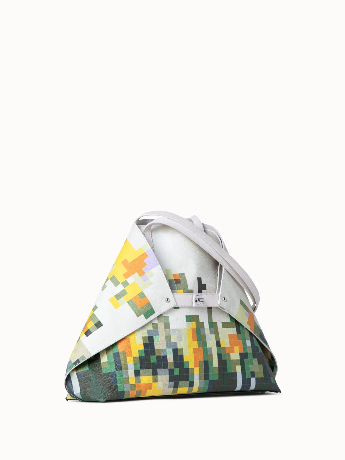 Medium Ai Shoulder Bag with Flowers at Home Print