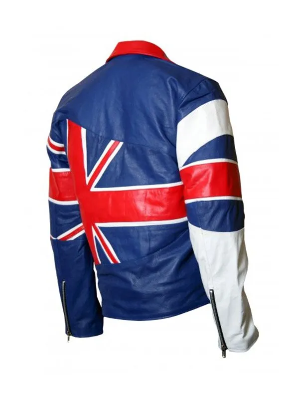 Men’s UK Union Flag Leather Jacket