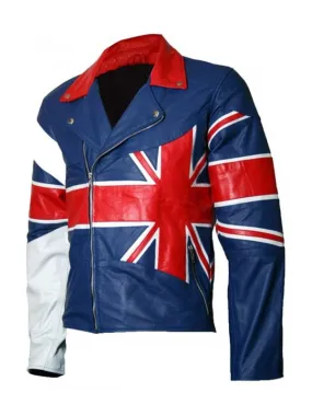 Men’s UK Union Flag Leather Jacket