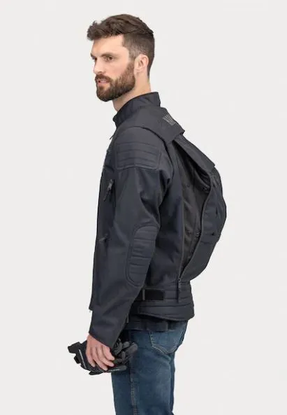 Men's Bagger Mens Textile Riding Jacket with Backpack - 97110-22VM