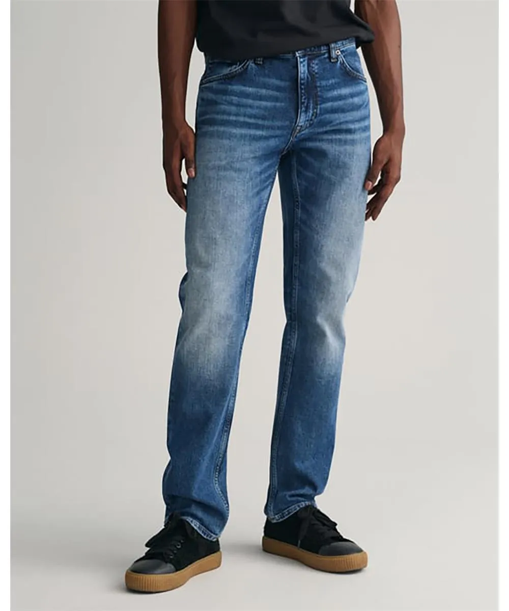 Men's GANT Classic Regular Fit Mid Rise Jeans