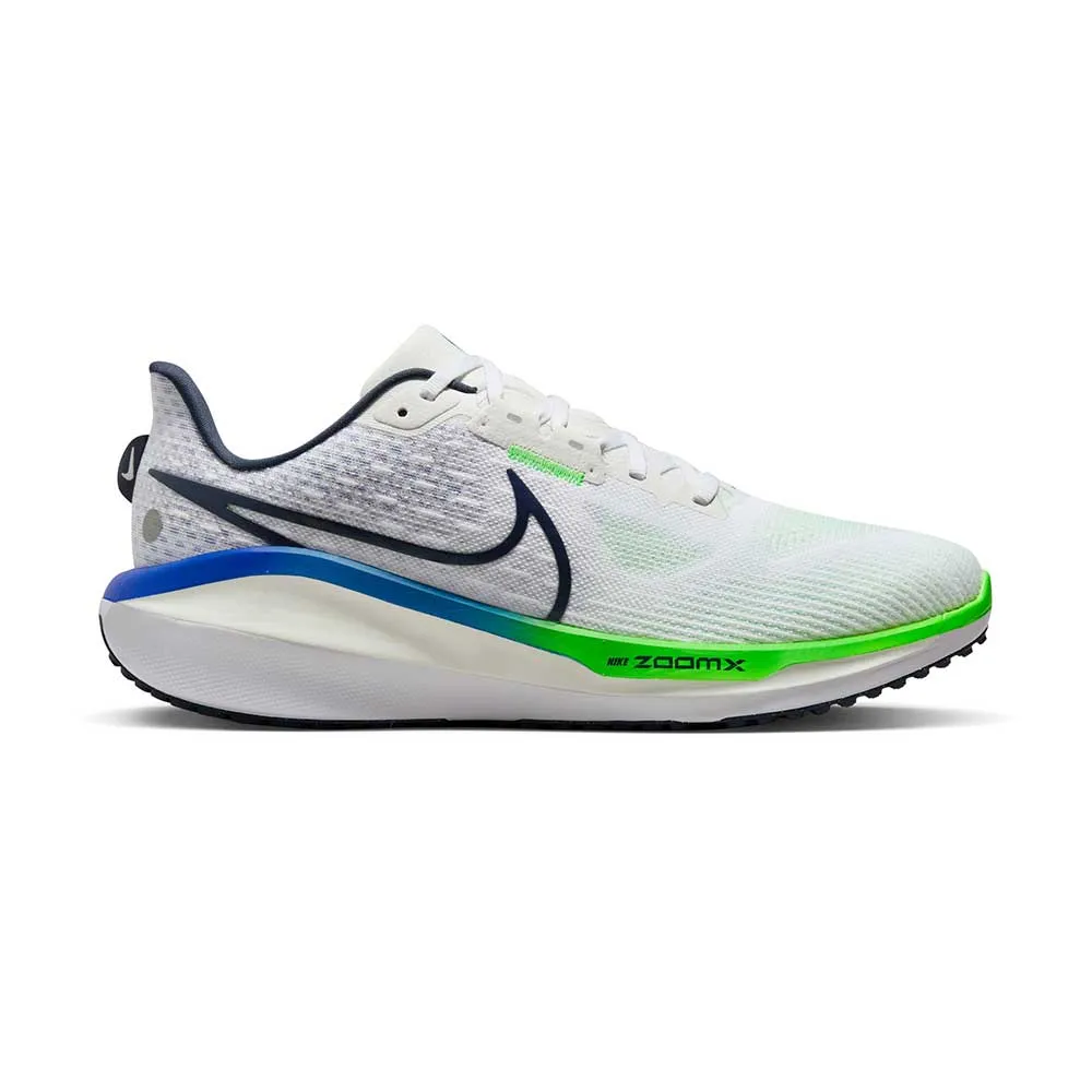 Men's Nike Vomero 17 Running Shoe - White/Platinum Tint/Racer Blue/Thunder Blue- Regular (D)