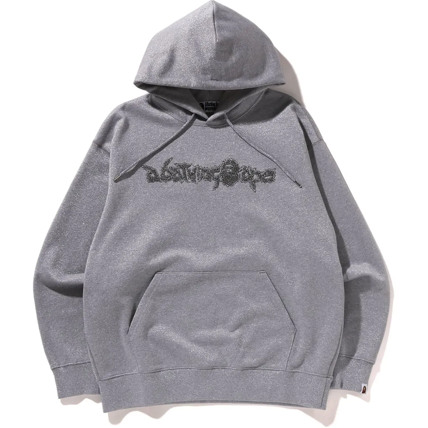 METALLIC YARN PULLOVER HOODIE MENS