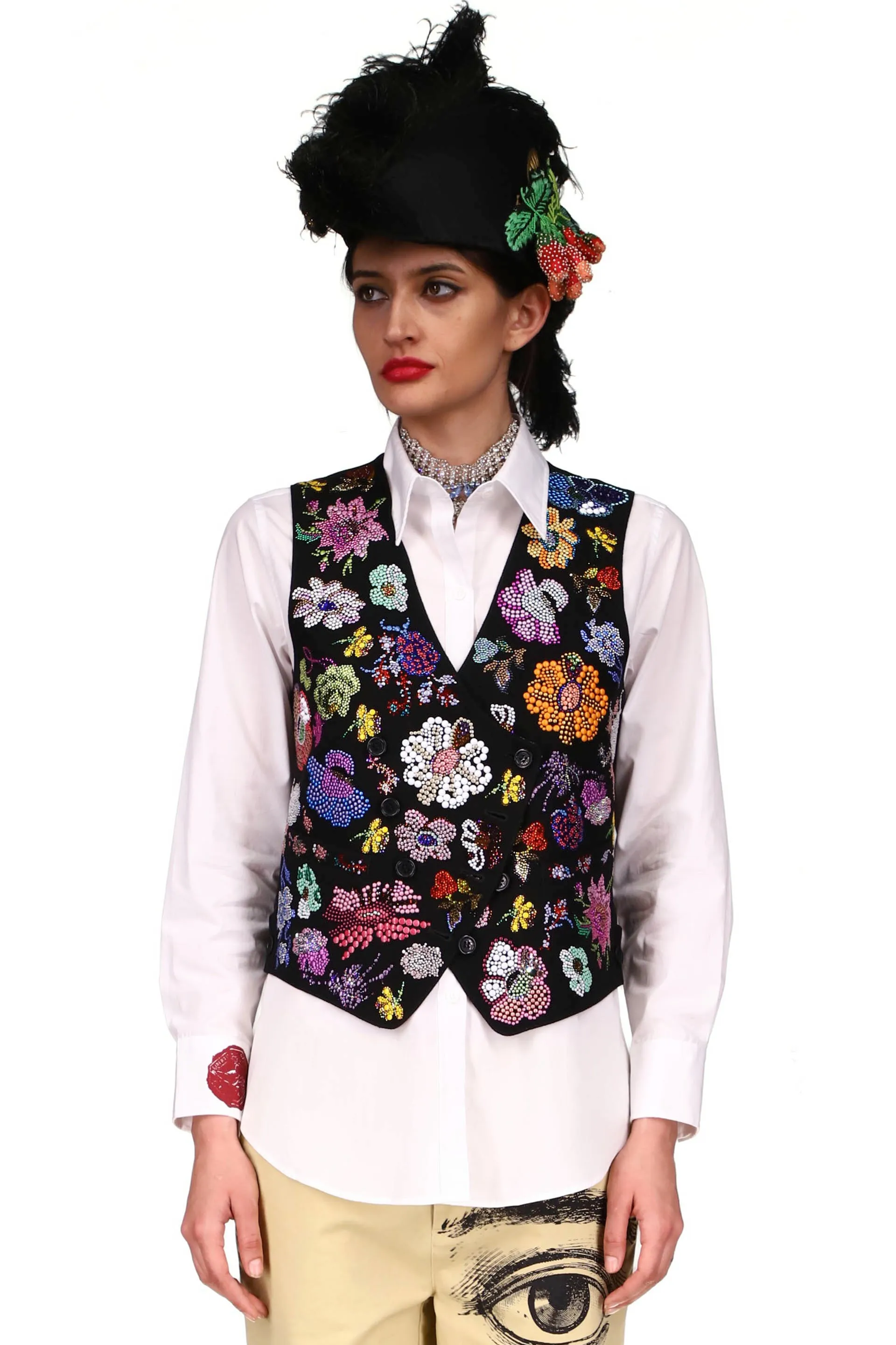 'MILLE FLEUR' WAISTCOAT