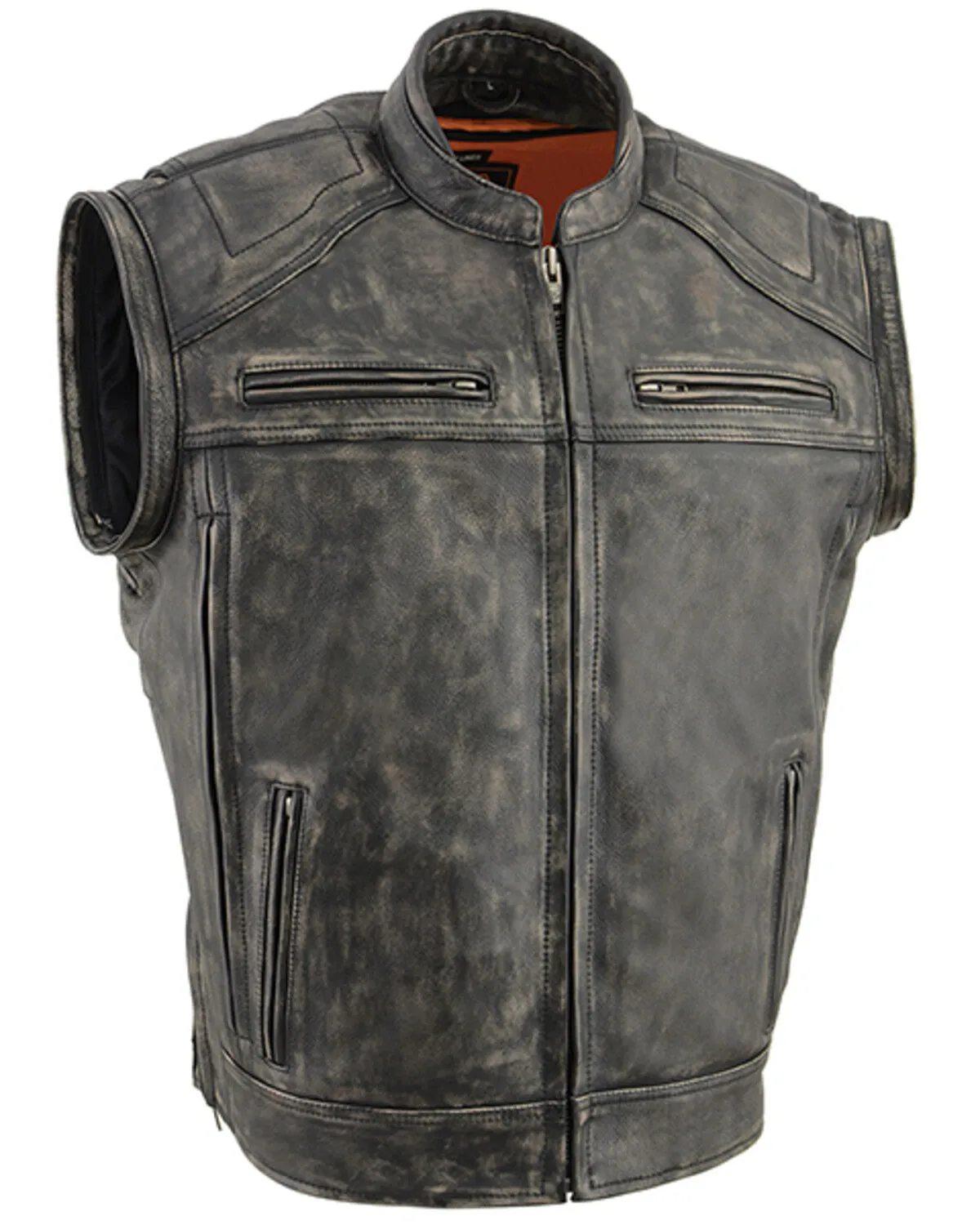 Milwaukee Leather Men's Distressed 2 In 1 Motorcycle Jacket - 5X