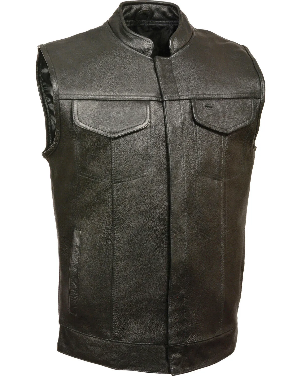 Milwaukee Leather Men's Open Neck Club Style Vest