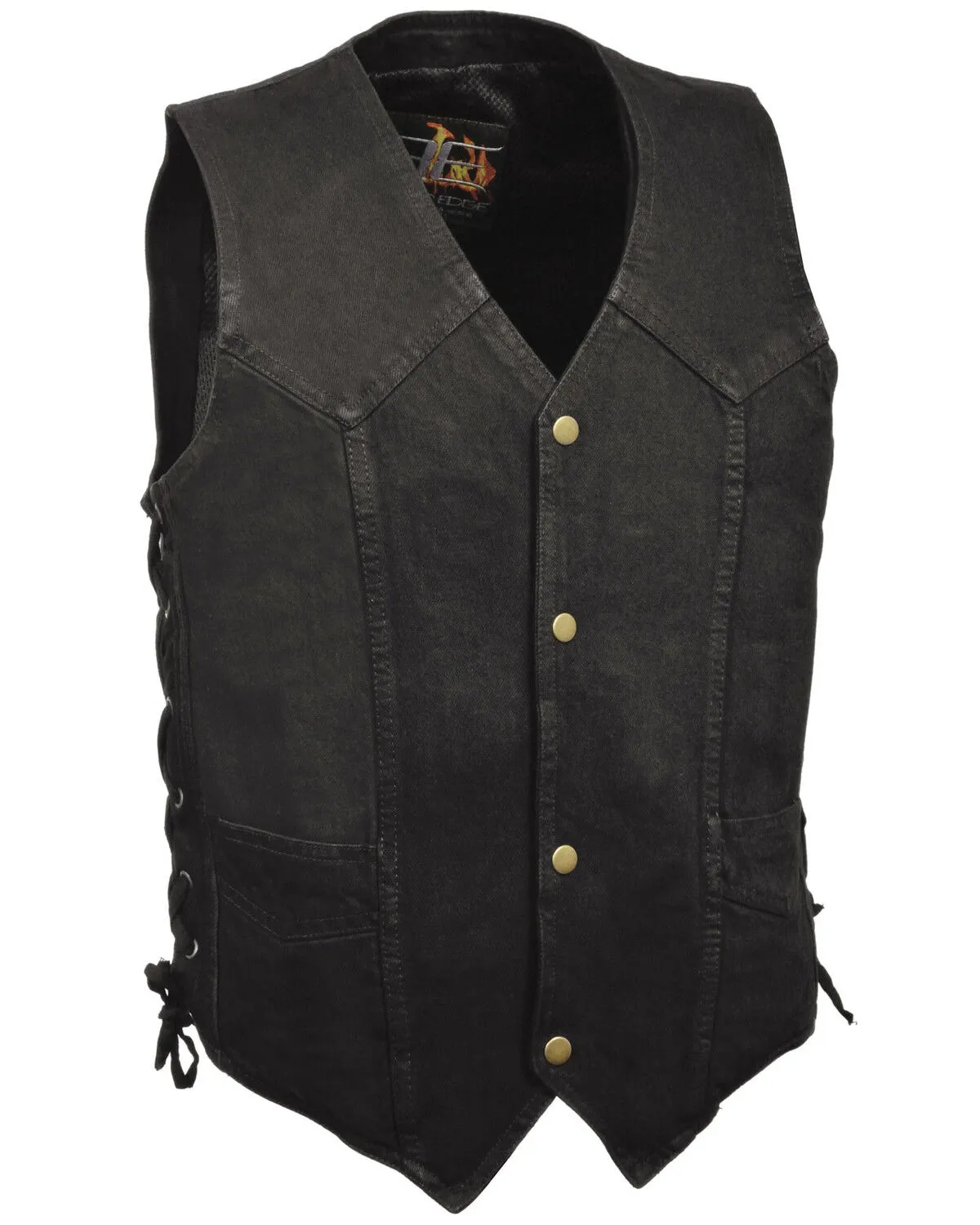 Milwaukee Leather Men's Performance Classic Denim Vest - Big