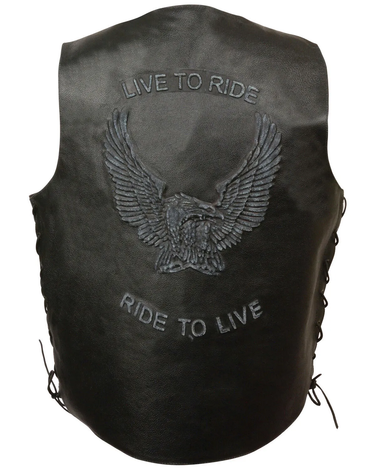 Milwaukee Leather Men's "Live to Ride" Flying Eagle Vest - 4X