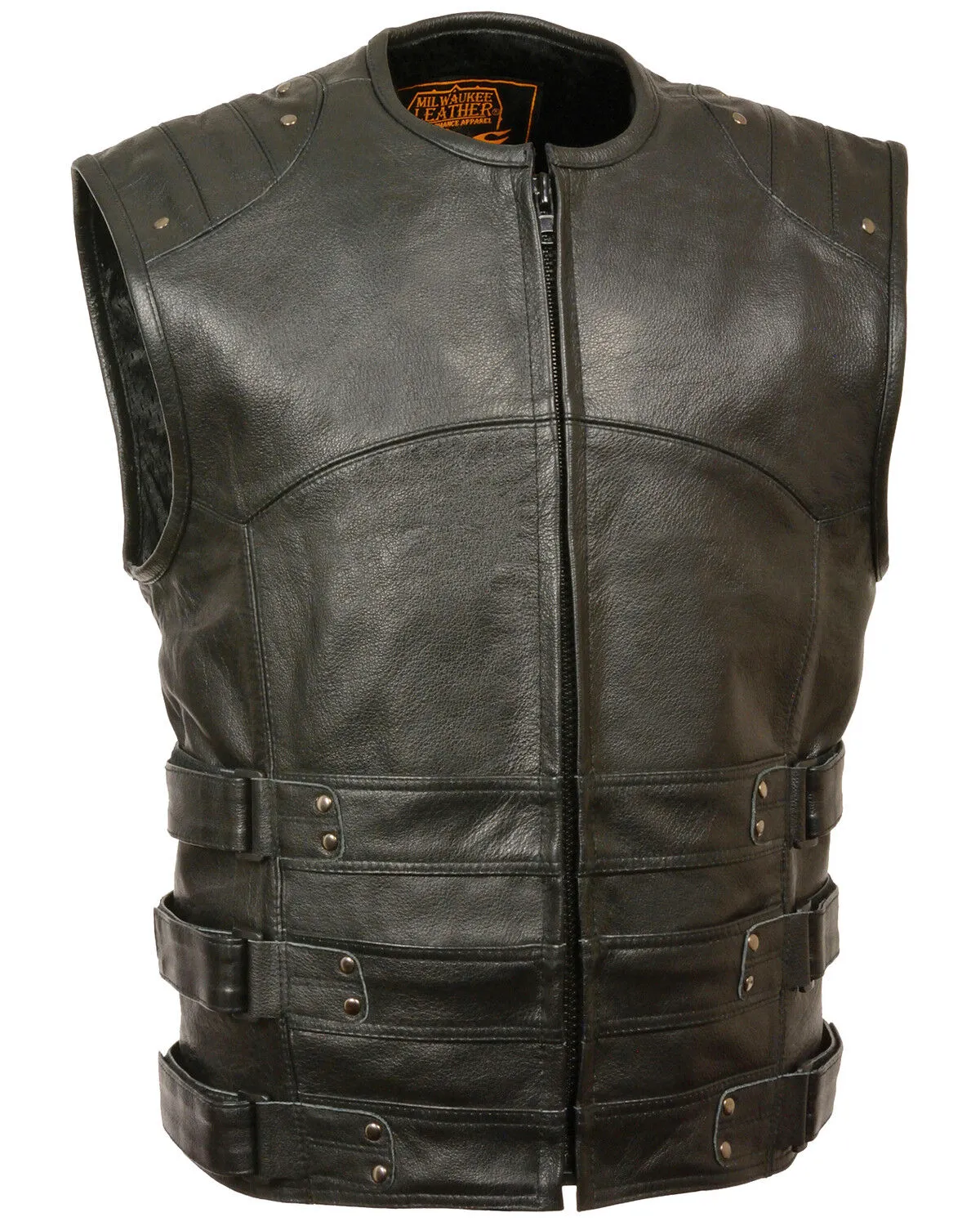 Milwaukee Leather Men's Updated SWAT Style Biker Vest - 4X