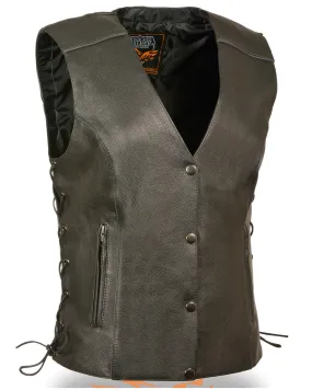 Milwaukee Leather Women's Side Lace Concealed Carry Vest - 4X