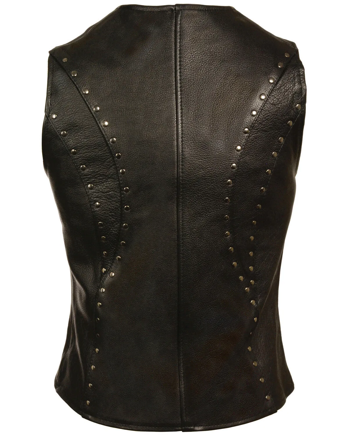 Milwaukee Leather Women's Studded Zip Front Vest - 3X