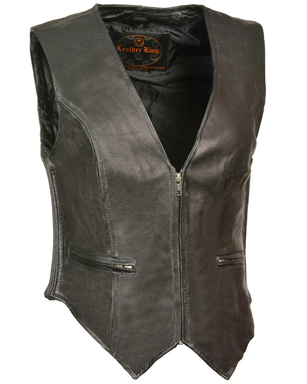 Milwaukee Leather Women's Zipper Front Side Stretch Vest