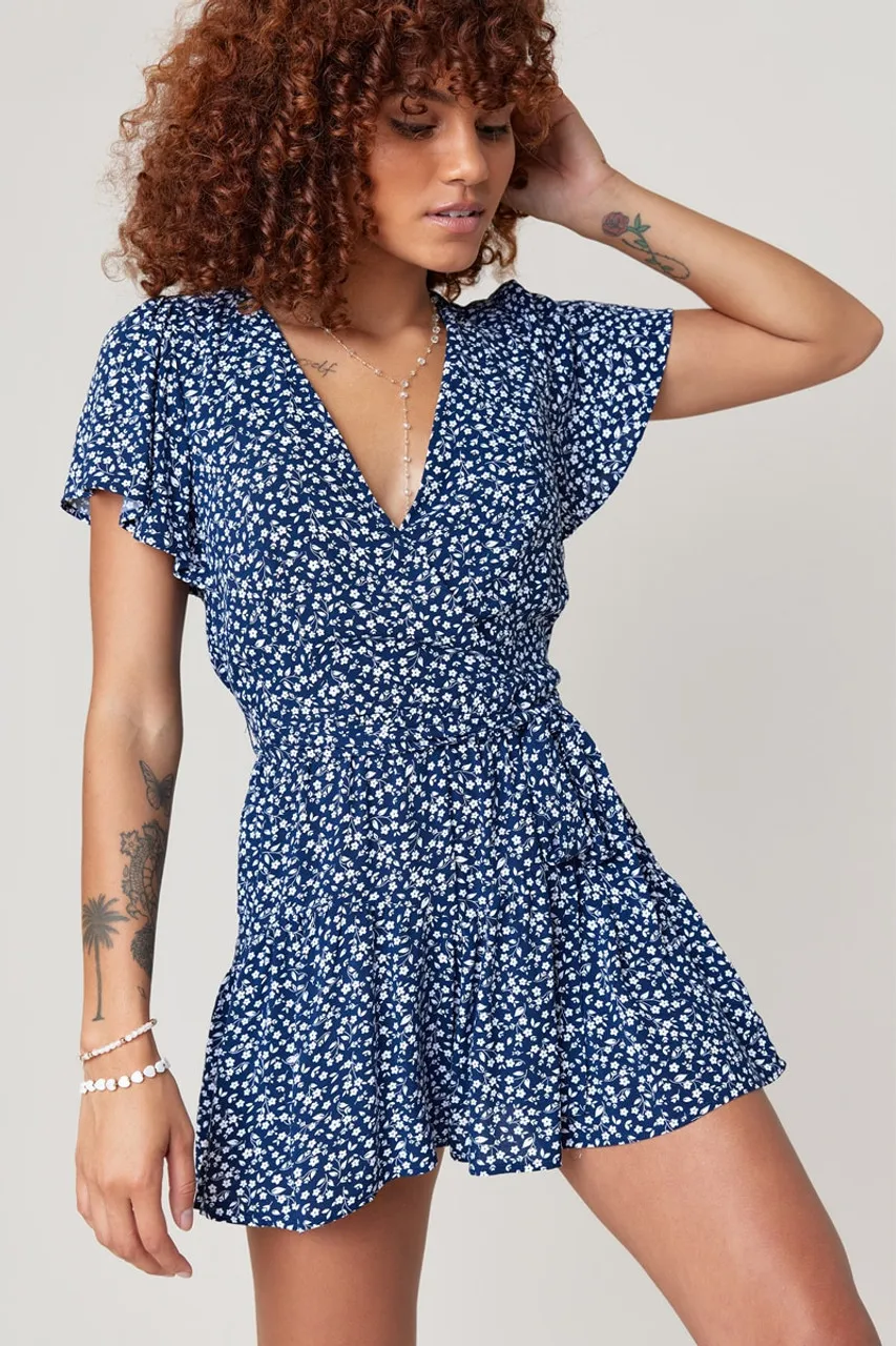 Myelle Scattered Floral Romper