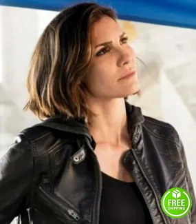 NCIS: LOS ANGELES SEASON 12 DANIELA RUAH (KENSI BLYE) BLACK LEATHER JACKET