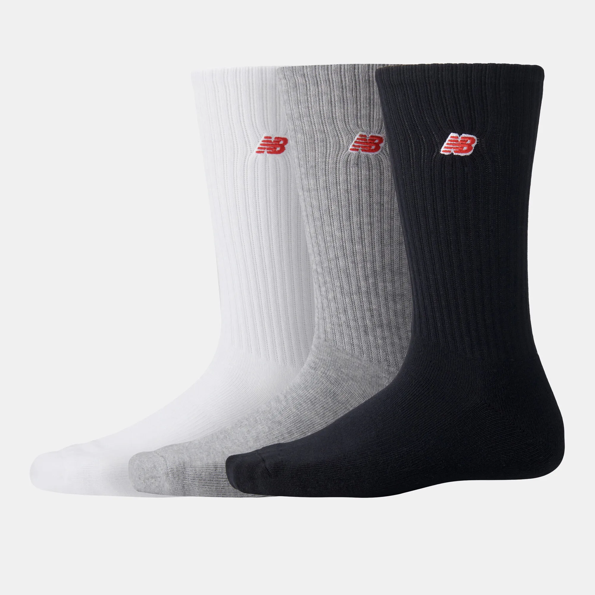 New Balance Patch Logo Crew Socks (3 Pairs)