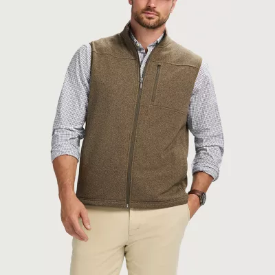 new!IZOD Mini Stripe Mens Fleece Vest