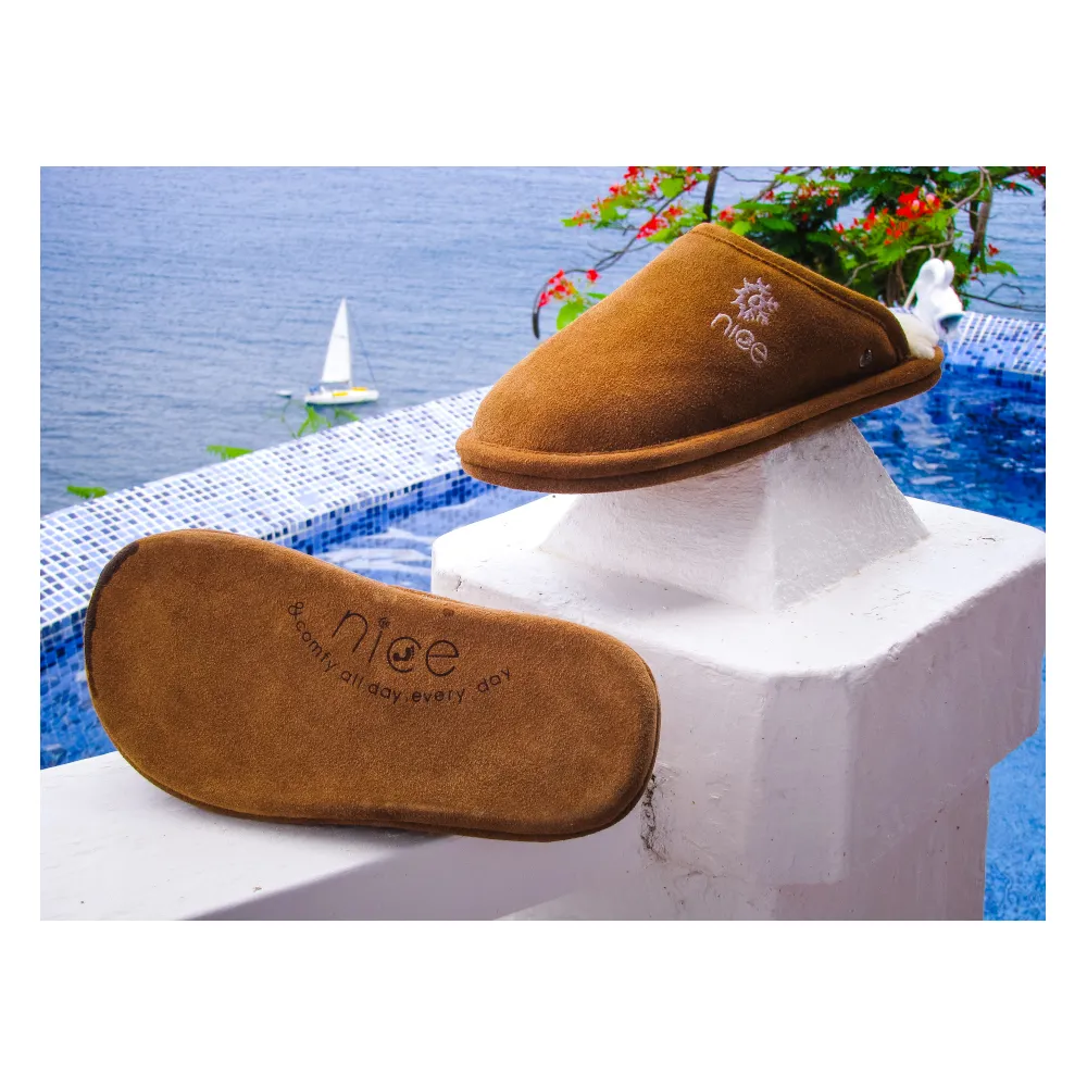 Nice SLO Town Scuff Chestnut Men’s Slipper