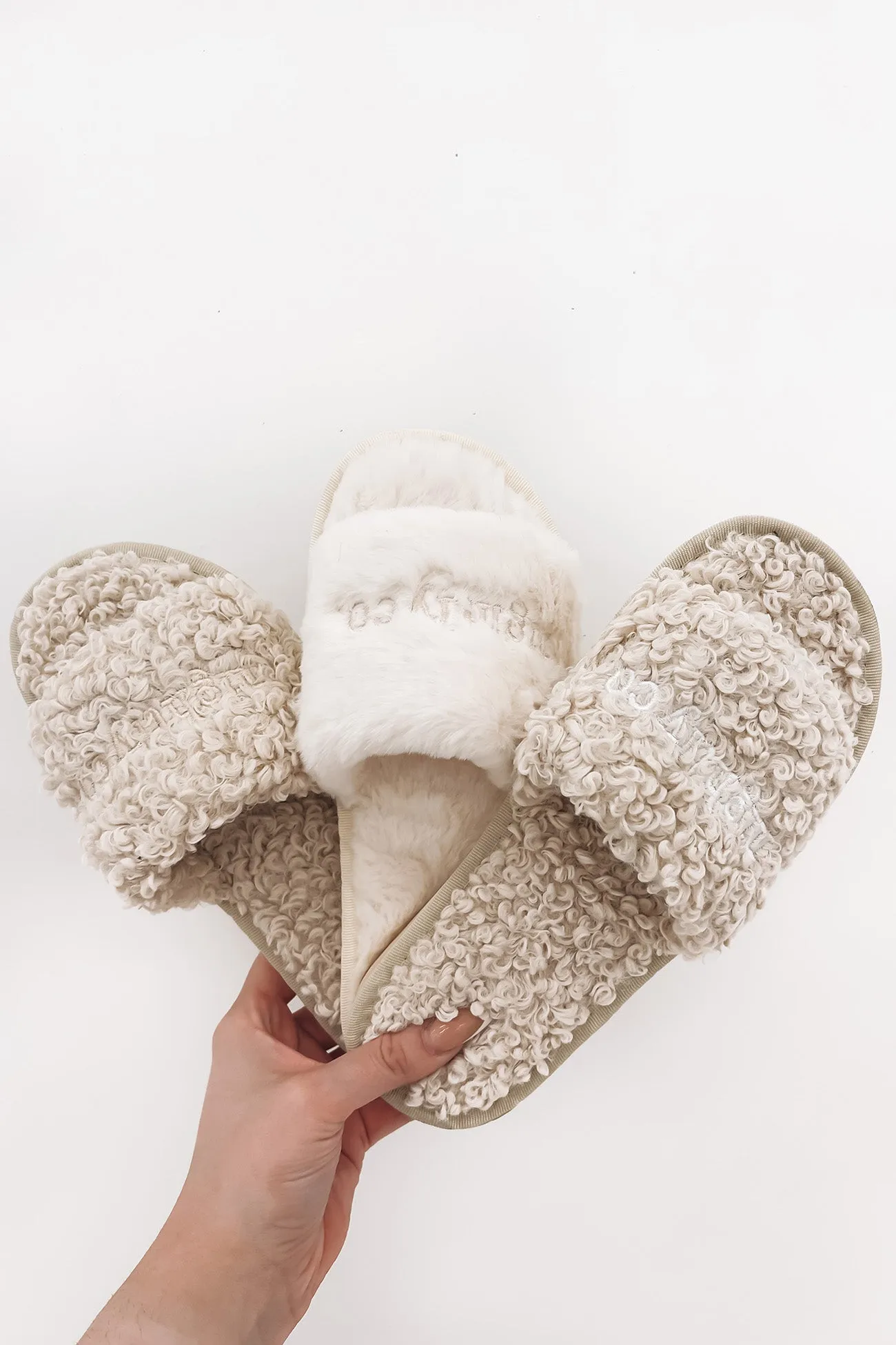 Nightly Sherpa Slipper Beige