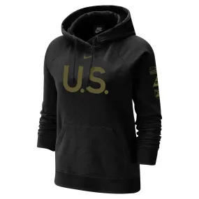 Nike Army Black Knights Women's Black 1st Armored Division Old Ironsides Operation Torch Pullover Hoodie