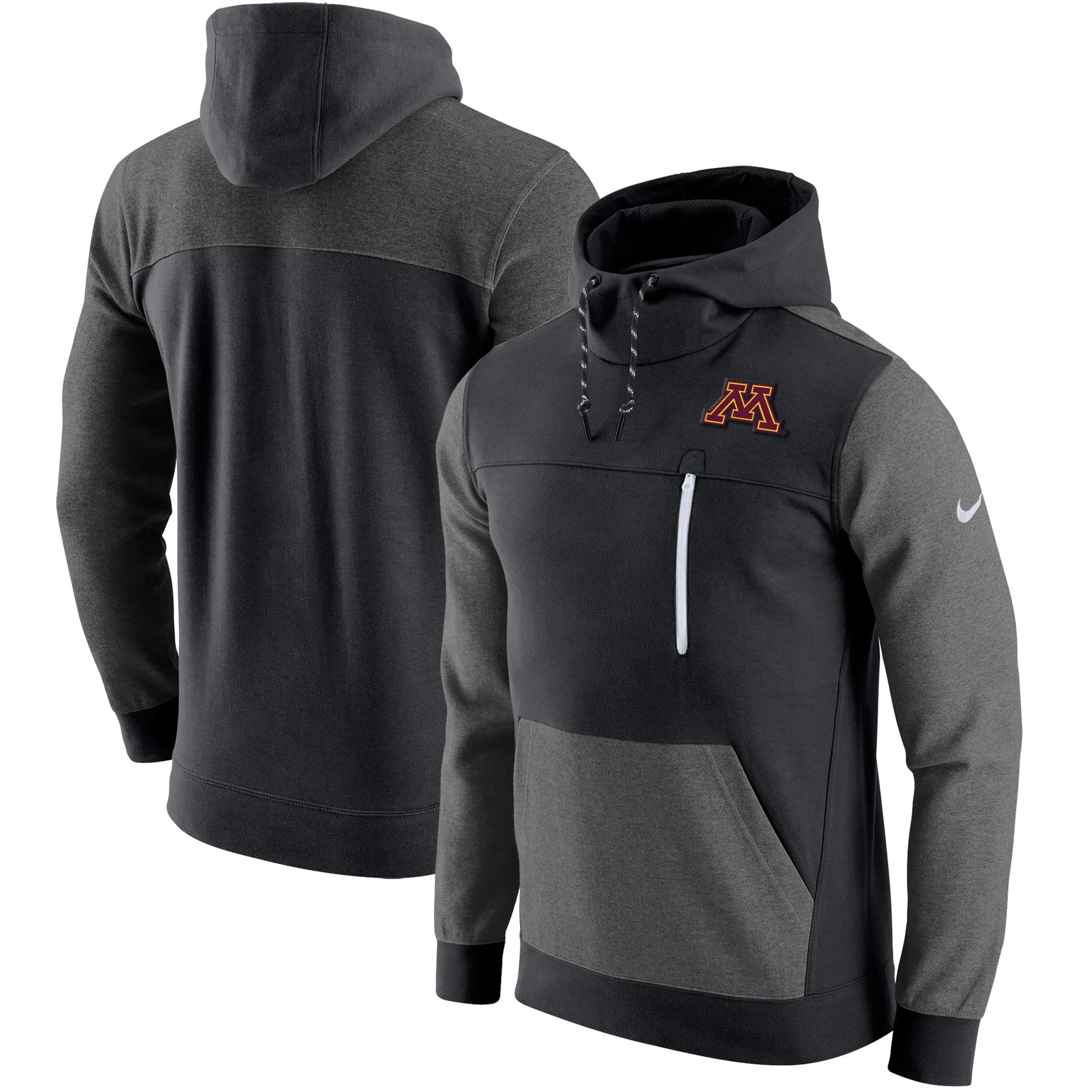 Nike Minnesota Golden Gophers Black AV-15 2.0 Slim Fit Pullover Hoodie