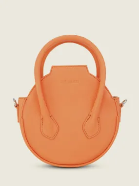 Orange Leather Handbag for Women - Aline Pastel Apricot | PAUL MARIUS