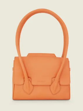 Orange Leather Handbag for Women - Colette S Pastel Apricot | PAUL MARIUS