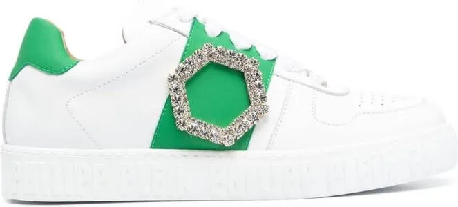 Philipp Plein leather low-top sneakers White