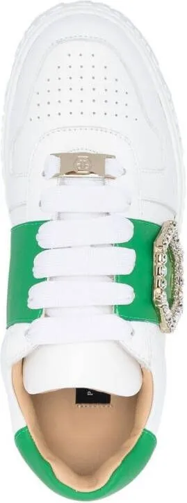 Philipp Plein leather low-top sneakers White