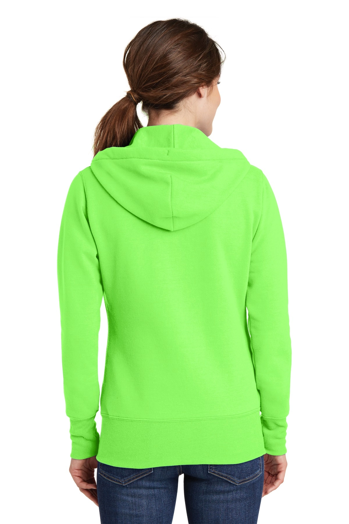 Port & Company LPC78ZH Ladies Core Fleece Full-Zip Hooded Sweatshirt SKU: LPC78ZH