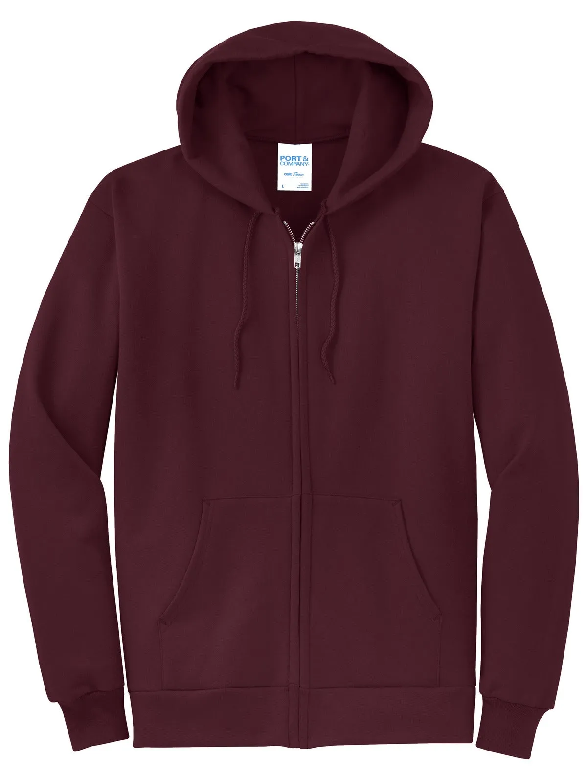 Port & Company - Men's Core Fleece Full-Zip Hooded Sweatshirt 2 of 2