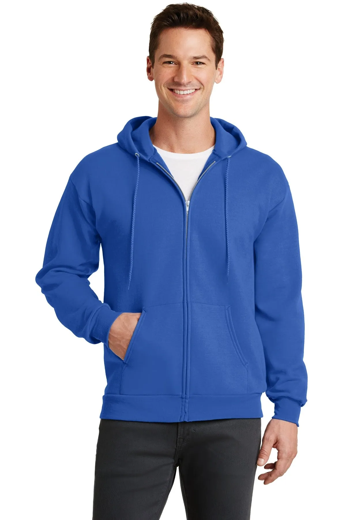 Port & Company - Men's Core Fleece Full-Zip Hooded Sweatshirt 2 of 2