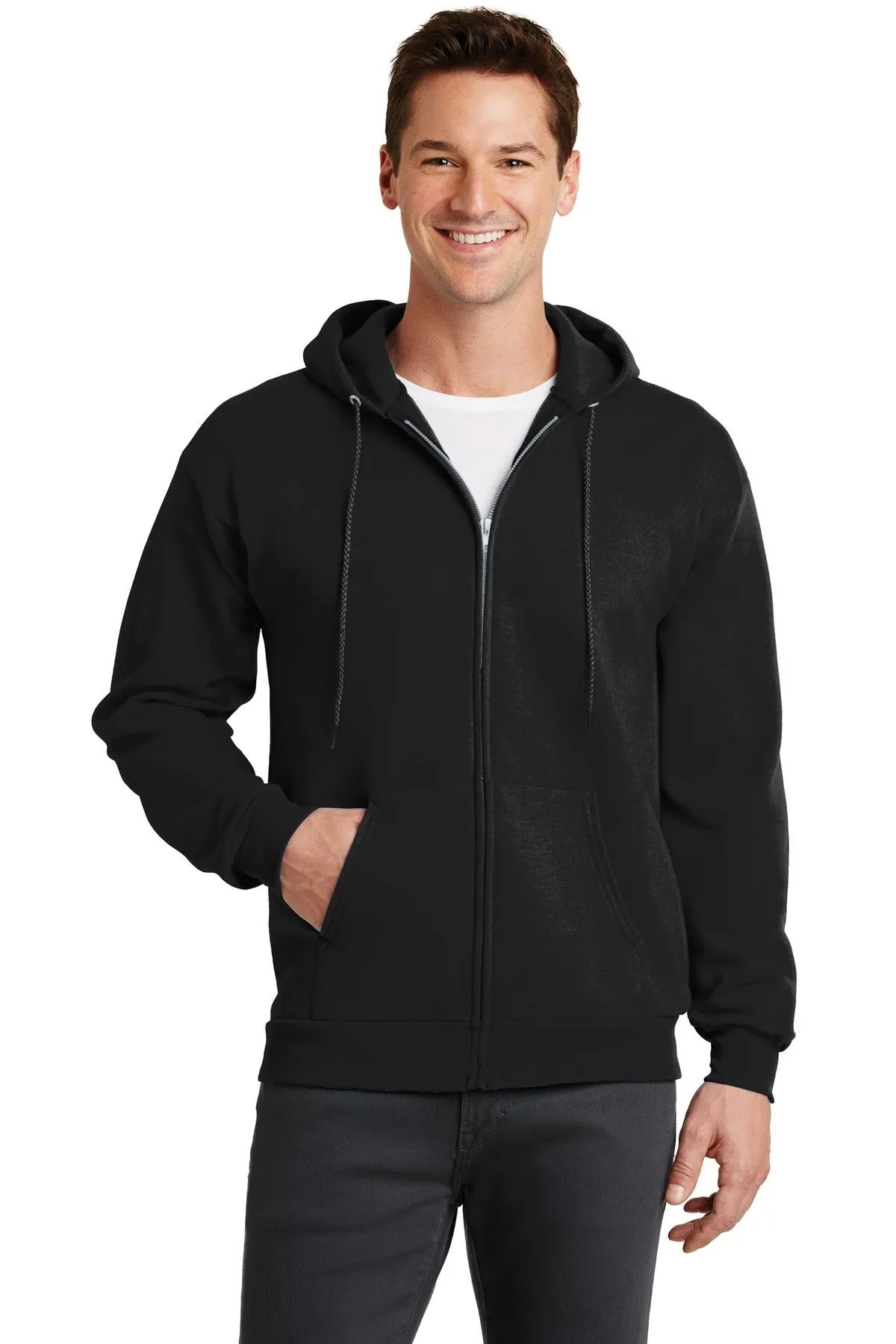 Port & Company - Men's Core Fleece Full-Zip Hooded Sweatshirt 2 of 2