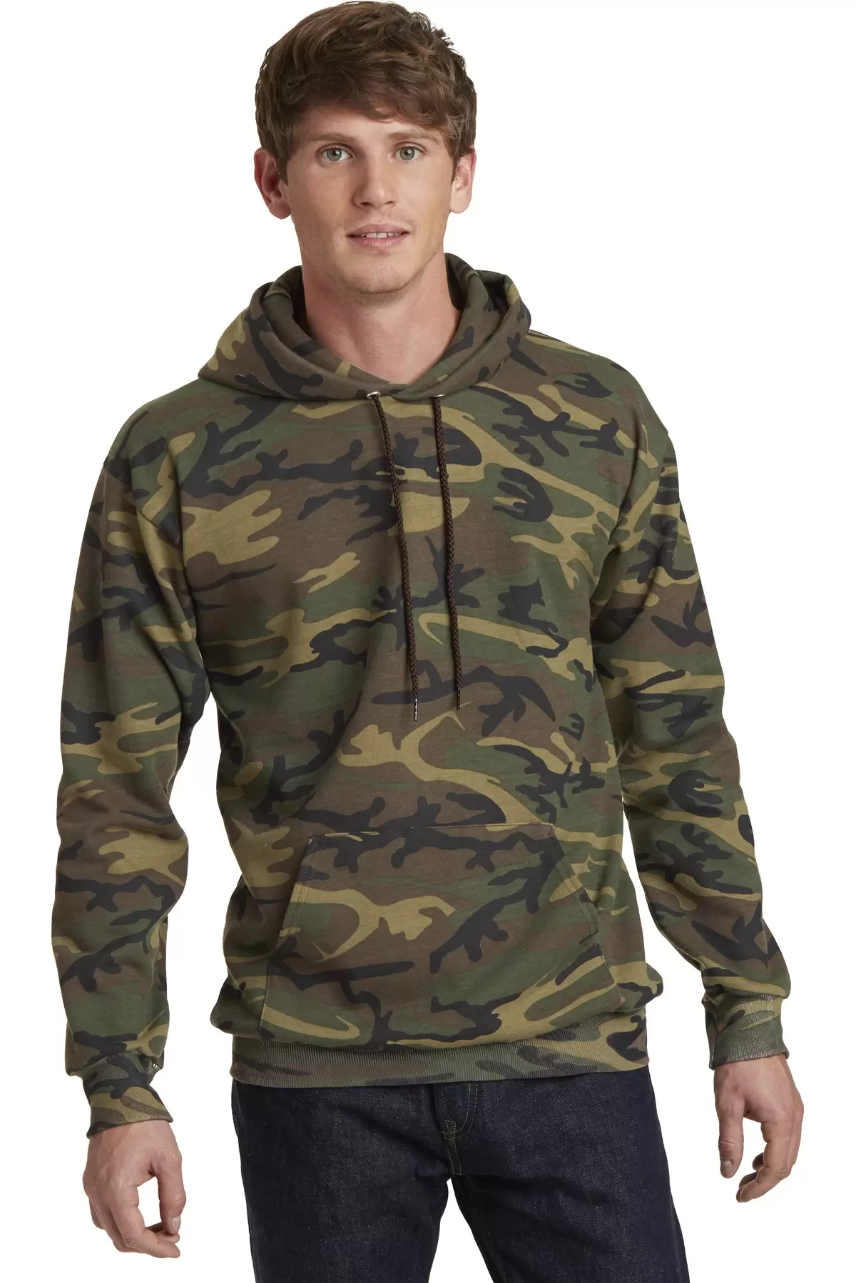 Port & Company PC78HC Core Fleece Camo Pullover Hooded Sweatshirt SKU: PC78HC