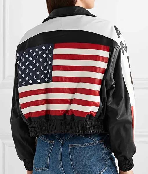 Power Book II Ghost Season 1 Episode 3 Amiri Flag Leather Jacket