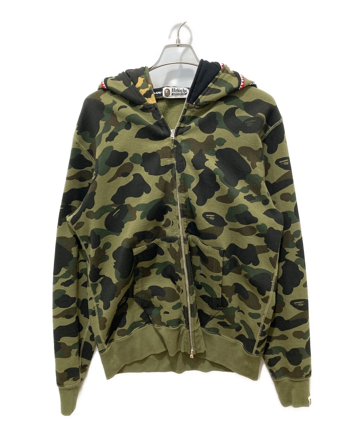 [Pre-owned] A BATHING APE First Camo Shark Full Zip Hoodie 001zph201013x