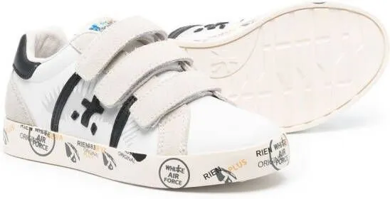 Premiata Kids Andy touch-strap sneakers White