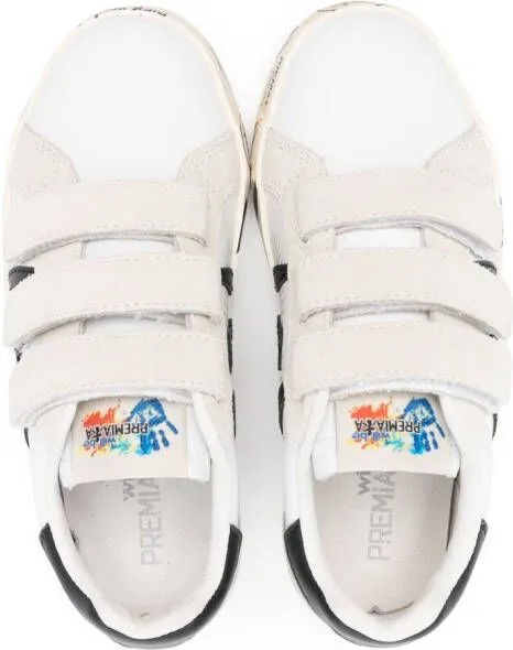 Premiata Kids Andy touch-strap sneakers White