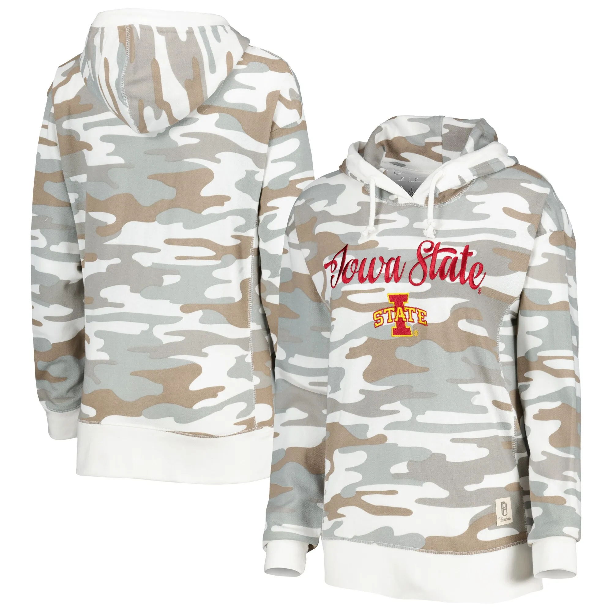 Pressbox Iowa State Cyclones Women's Camo San Pablo Pullover Hoodie