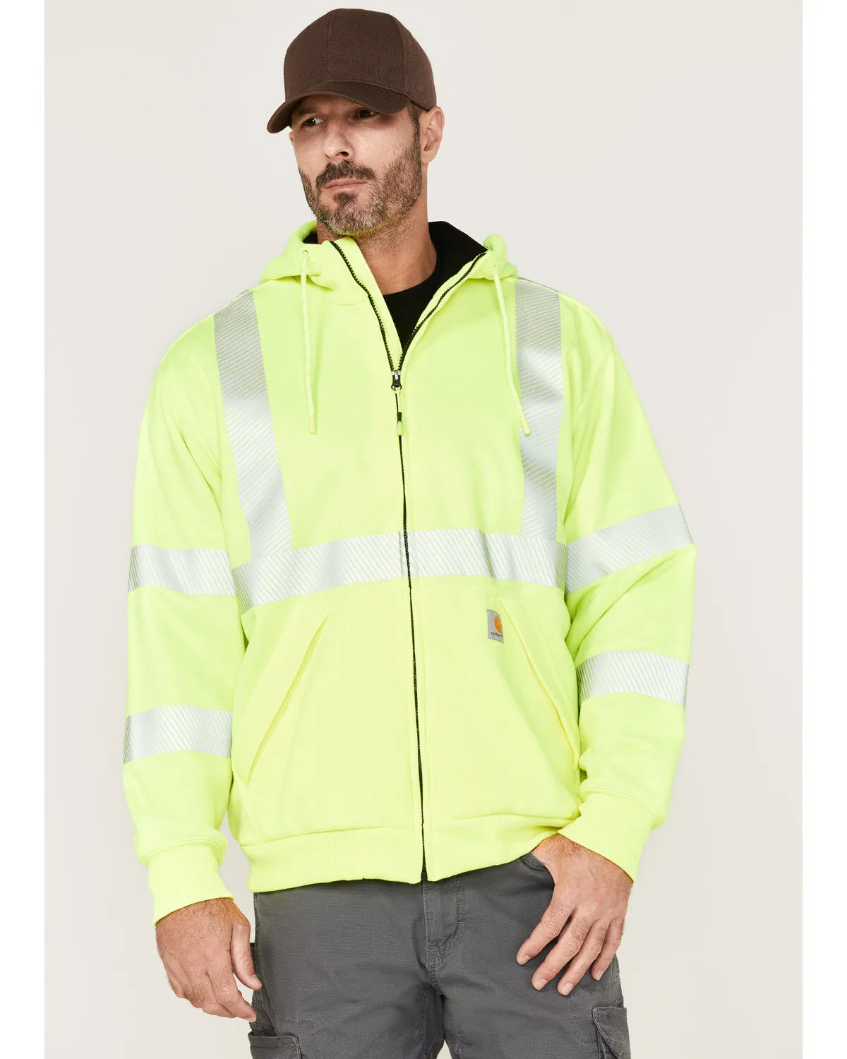 Product Name:  Carhartt Men's Hi-Vis Loose Fit Thermal Full-Zip Hooded Work Jacket