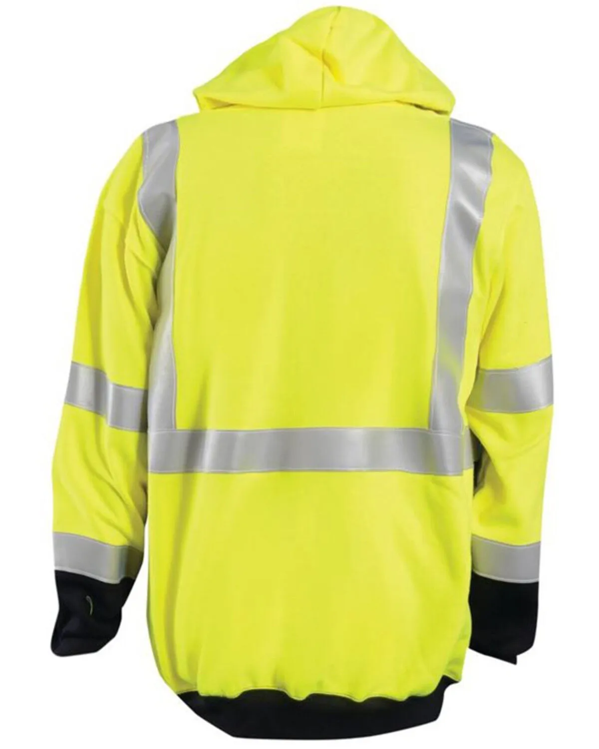 Product Name:  OccuNomix Men's FR Hi-Vis Extended Zip-Front Hooded Work Jacket