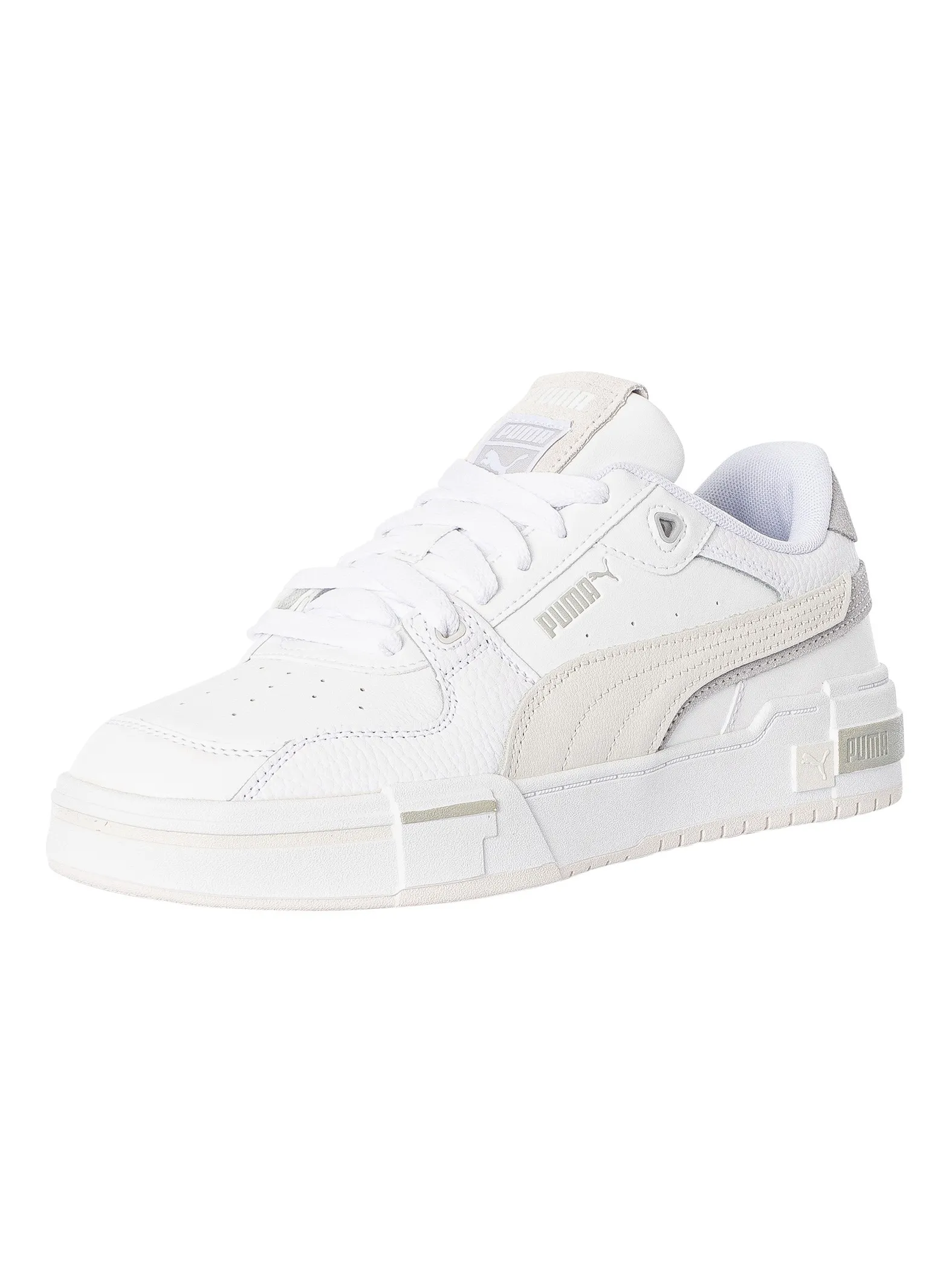 Puma CA Pro Glitch Leather Trainers - White/Harbor Mist