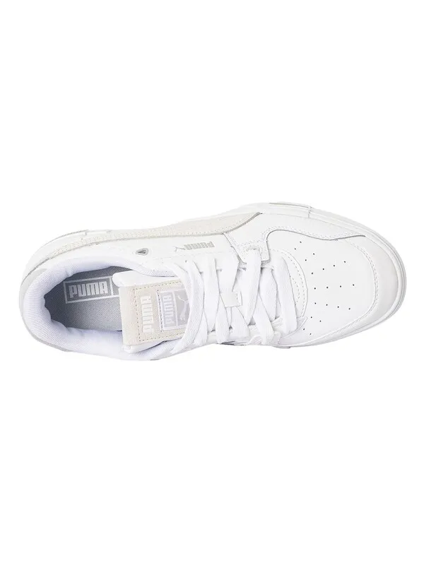 Puma CA Pro Glitch Leather Trainers - White/Harbor Mist